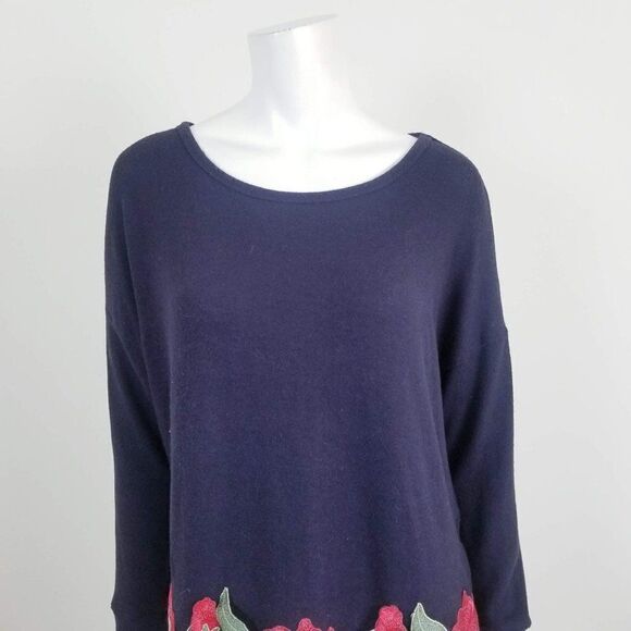 Altar'd State Rose Embroidered Crewneck Sweatshirt - Picture 2 of 6